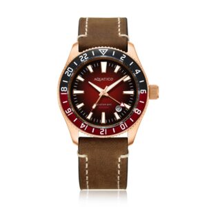 Home bronze sea star gmt red dial red and black bezel inlay
