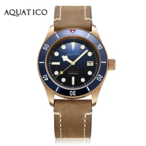 Home aquatico bronze sea star blue dial ceramic bezel (nh35)